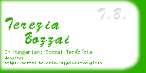 terezia bozzai business card